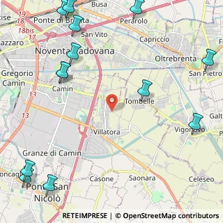 Mappa Via Cagnola, 35020 Villatora PD, Italia (3.31385)