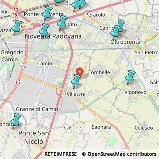 Mappa Via Cagnola, 35020 Villatora PD, Italia (3.22583)