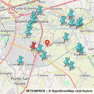Mappa Via Cagnola, 35020 Villatora PD, Italia (2.49526)