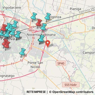 Mappa Via Zago, 35020 Villatora PD, Italia (5.98579)