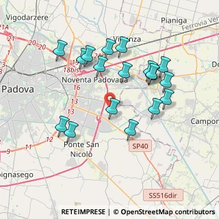 Mappa Via Zago, 35020 Villatora PD, Italia (3.67056)