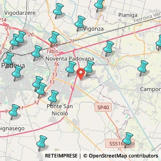 Mappa Via Zago, 35020 Villatora PD, Italia (6.066)