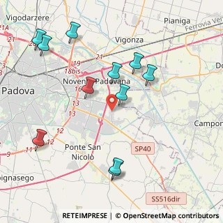 Mappa Via Zago, 35020 Villatora PD, Italia (4.47909)