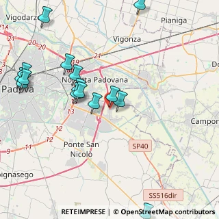 Mappa Via Zago, 35020 Villatora PD, Italia (4.834)