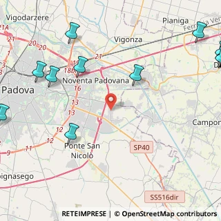 Mappa Via Zago, 35020 Villatora PD, Italia (7.11143)