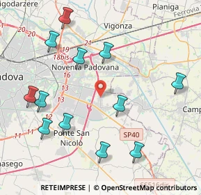 Mappa Via Zago, 35020 Villatora PD, Italia (4.63083)