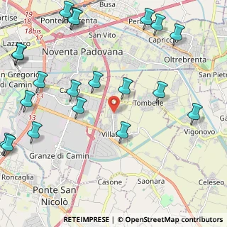 Mappa Via Zago, 35020 Villatora PD, Italia (2.923)