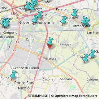 Mappa Via Zago, 35020 Villatora PD, Italia (3.4965)