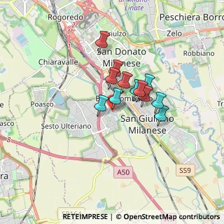 Mappa Via Cremona, 20098 Area Industriale MI, Italia (1.13833)