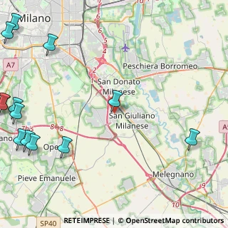 Mappa Via Cremona, 20098 Area Industriale MI, Italia (7.15)