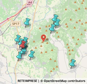 Mappa Via dalla Prò, 36040 Sarego VI, Italia (4.24533)