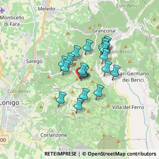 Mappa Via dalla Prò, 36040 Sarego VI, Italia (1.285)