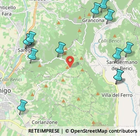 Mappa Via dalla Prò, 36040 Sarego VI, Italia (2.73769)