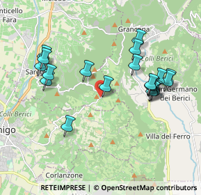 Mappa Via dalla Prò, 36040 Sarego VI, Italia (1.952)