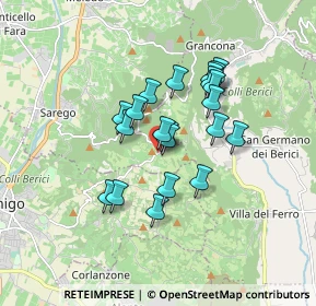 Mappa Via dalla Prò, 36040 Sarego VI, Italia (1.31905)