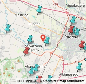 Mappa Viale della Repubblica, 35030 Selvazzano Dentro PD, Italia (6.0145)