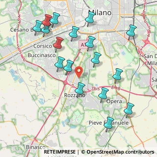 Mappa Via Alberelle, 20089 Rozzano MI, Italia (4.57706)