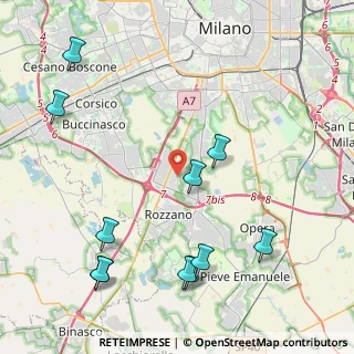 Mappa Via Alberelle, 20089 Rozzano MI, Italia (5.22727)