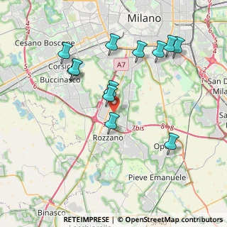 Mappa Via Alberelle, 20089 Rozzano MI, Italia (3.94583)