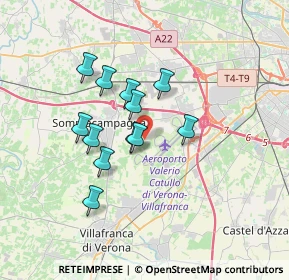 Mappa Via Pantina, 37066 Sommacampagna VR, Italia (2.72167)