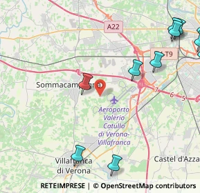 Mappa Via Pantina, 37066 Sommacampagna VR, Italia (7.4945)