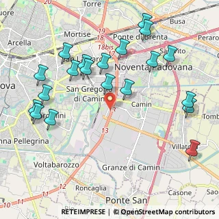 Mappa Via Uruguay, 35127 Padova PD, Italia (2.3645)