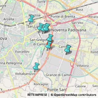 Mappa Via Uruguay, 35127 Padova PD, Italia (1.39818)
