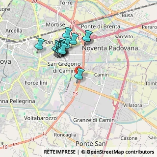 Mappa Via Uruguay, 35127 Padova PD, Italia (1.655)