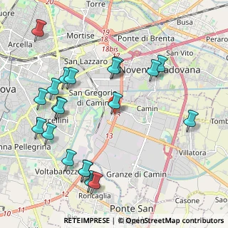 Mappa Via Uruguay, 35127 Padova PD, Italia (2.4045)