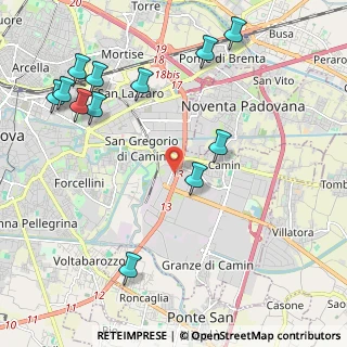 Mappa Via Uruguay, 35127 Padova PD, Italia (2.5475)
