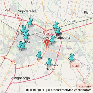 Mappa Via Uruguay, 35127 Padova PD, Italia (3.74714)