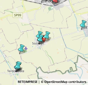 Mappa Via G. Ungaretti, 28060 Sozzago NO, Italia (2.7145)