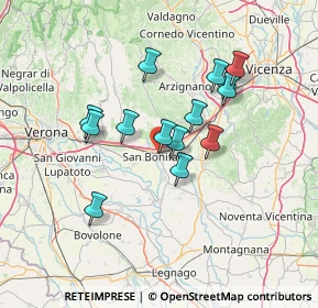 Mappa Via Ospedale Vecchio, 37047 San Bonifacio VR, Italia (11.65857)