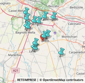 Mappa Via Aldo Moro, 25016 Ghedi BS, Italia (6.24214)