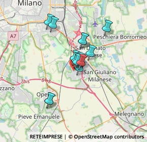 Mappa Via Iseo, 20098 San Giuliano Milanese MI, Italia (2.43214)
