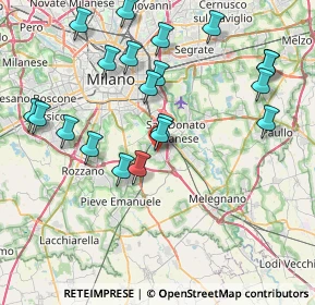 Mappa Via Iseo, 20098 San Giuliano Milanese MI, Italia (8.614)