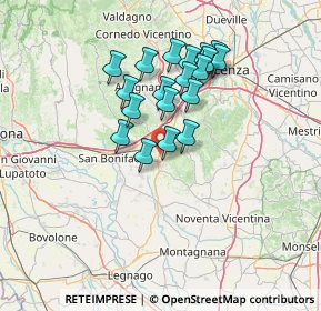 Mappa 37045 Lonigo VI, Italia (11.60263)