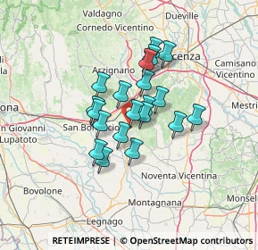 Mappa Via Rio Camparolo, 37045 Lonigo VI, Italia (9.375)