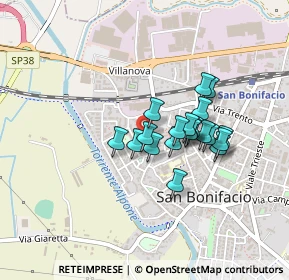 Mappa Via Chiavichetta, 37047 San Bonifacio VR, Italia (0.3125)