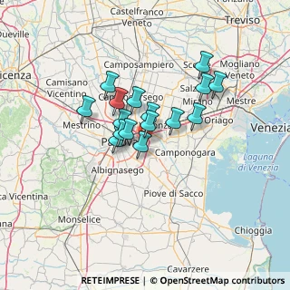 Mappa Via Grecia, 35127 Padova PD, Italia (9.77813)