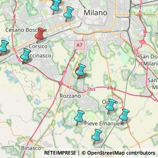 Mappa Via Brenta, 20089 Rozzano MI, Italia (6.72133)