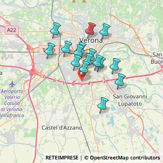 Mappa Via dell'Esperanto, 37135 Verona VR, Italia (2.9275)