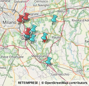 Mappa Via Fratelli di Dio, 20100 Milano MI, Italia (6.96818)