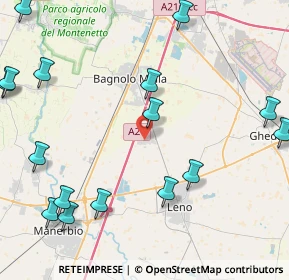 Mappa Via C. Greci, 25024 Leno BS, Italia (6.39)