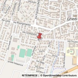Mappa Via Olimpia, 1, 25016 Ghedi, Brescia (Lombardia)