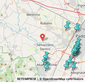 Mappa Via Argine Sinistro, 35030 Selvazzano Dentro PD, Italia (6.03188)