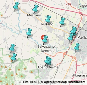 Mappa Via Argine Sinistro, 35030 Selvazzano Dentro PD, Italia (4.68643)