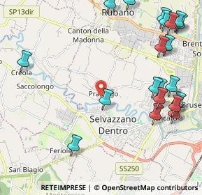 Mappa Via Argine Sinistro, 35030 Selvazzano Dentro PD, Italia (2.815)