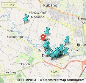 Mappa Via Argine Sinistro, 35030 Selvazzano Dentro PD, Italia (1.71938)