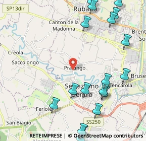 Mappa Via Argine Sinistro, 35030 Selvazzano Dentro PD, Italia (2.9425)